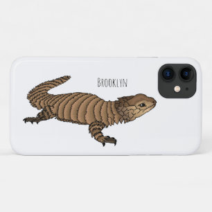 Capa Para iPhone 11 Ilustração de desenho de lagarto girado por Armadi