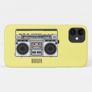 Capa Para iPhone 11 Ilustração de desenho de rádio