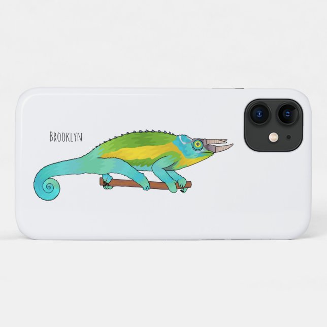 Capa Para iPhone 11 Ilustração de desenho do campeão de Jackson (Verso (horizontal))