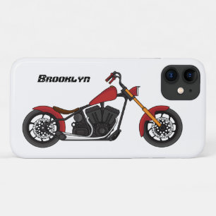 Capa Para iPhone 11 Ilustração de motocicleta estilo chopper