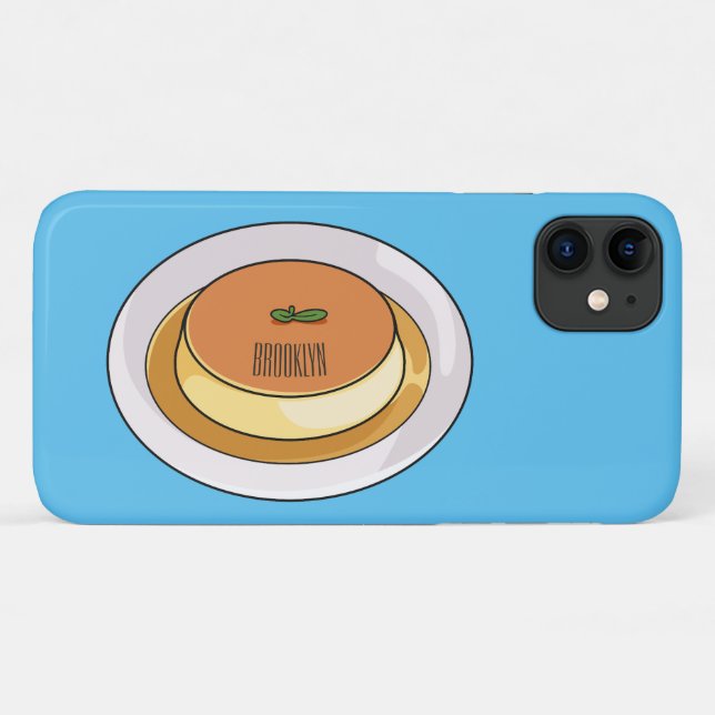 Capa Para iPhone 11 ilustração do caramelo do creme (Verso (horizontal))