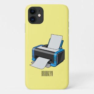 Capa Para iPhone 11 Ilustração do desenho da impressora