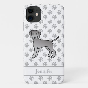 Capa Para iPhone 11 Ilustração e nome do desenho animado de cãozinho d