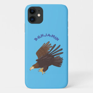 Capa Para iPhone 11 ilustração engraçada da águia-ouro