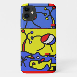 Capa Para iPhone 11 Imagem com peixes da arte moderna