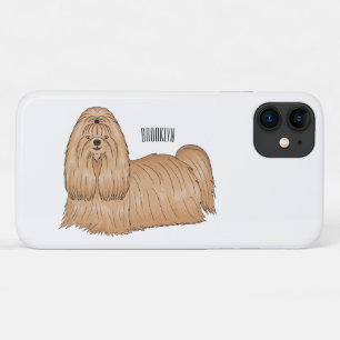Capa Para iPhone 11 Imagem de desenho animado de cabelos longos Shih t