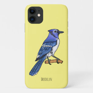 Capa Para iPhone 11 Imagem de desenho animado de pássaro azul