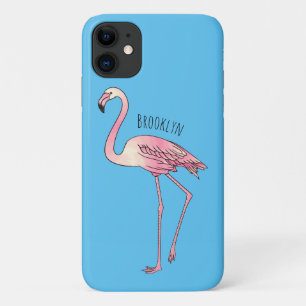 Capa Para iPhone 11 Imagem de desenho animado de pássaro Flamingo