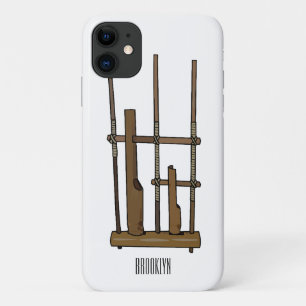 Capa Para iPhone 11 Imagem de desenhos angklung