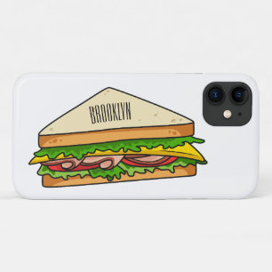 Capa Para iPhone 11 Imagem de desenhos em Sandwich
