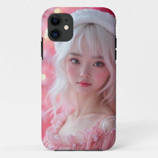Capa Para iPhone 11 Imagem de Natal de uma mulher na Coreia do Sul.