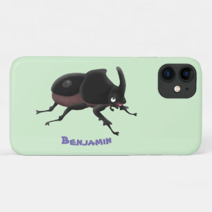 Capa Para iPhone 11 Imagem do desenho animado do besouro da rinoceront