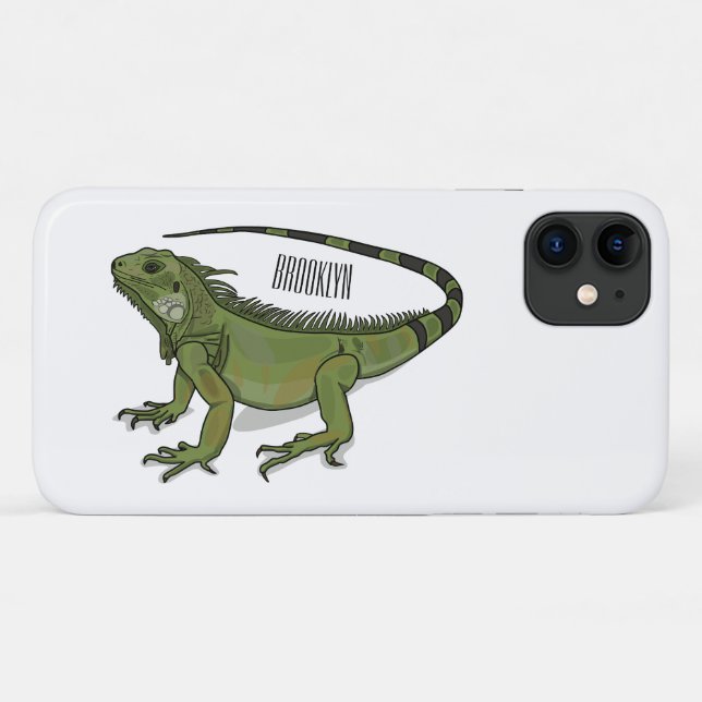 Capa Para iPhone 11 Imagem do desenho de Iguana (Verso (horizontal))
