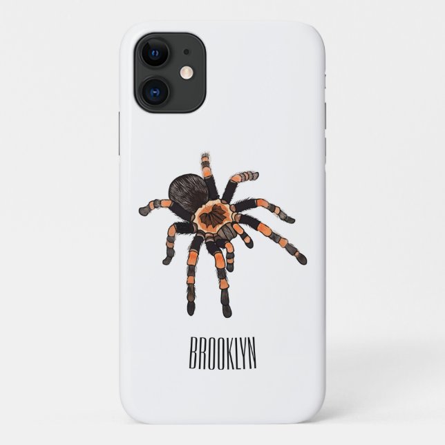 Capa Para iPhone 11 Imagem do desenho de Tarantula (Verso)