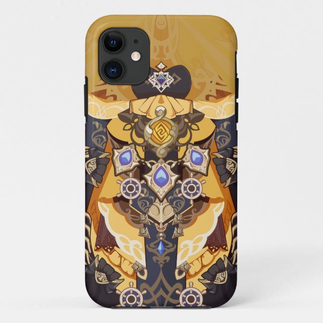 Capa Para iPhone 11 Impacto da Navia Signature Genshin (Verso)