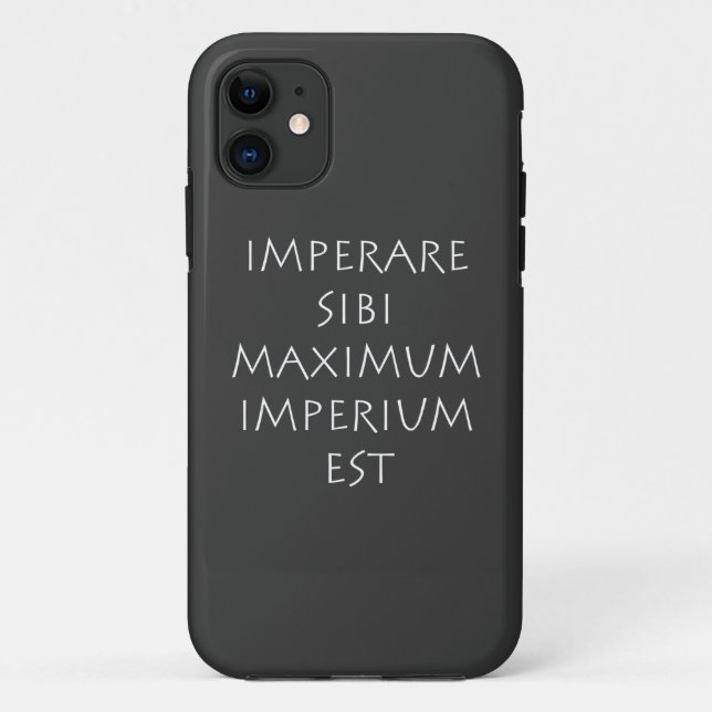 Capa Para iPhone 11 Imperare sibi maximum imperium est (Verso)