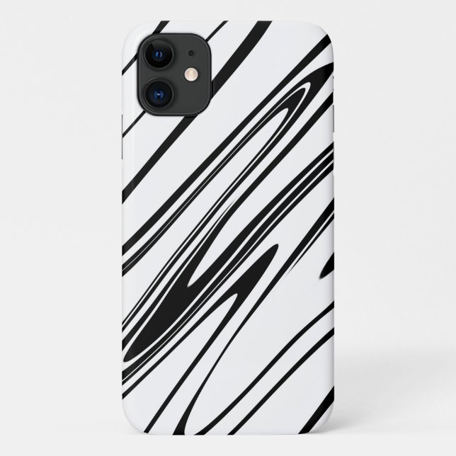 Capa Para iPhone 11 Impressão abstrato Zebra (Verso)