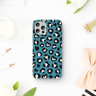 Capa Para iPhone 11 Impressão Animal, Leopardo Azul, Manchas de Chita,