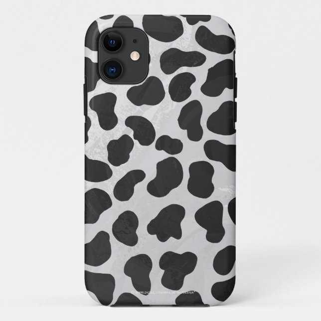 Capa Para iPhone 11 Impressão Branco e Negro Dalmáticos (Verso)