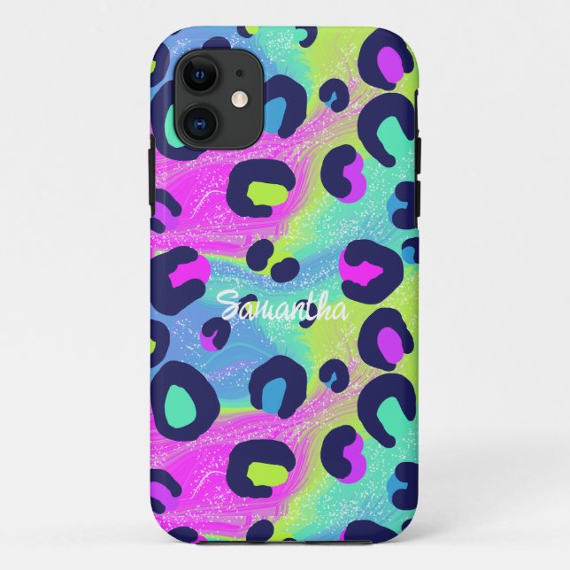 Capa Para iPhone 11 Impressão de arco-íris colorido (Verso)