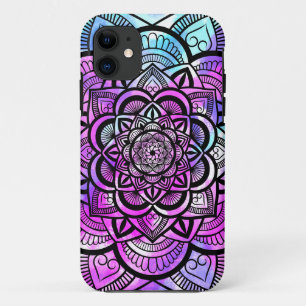 Capa Para iPhone 11 Impressão de Arte de Mandala Geométrica Multicol