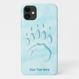 Capa Para iPhone 11 Impressão de Pata de Urso Polar