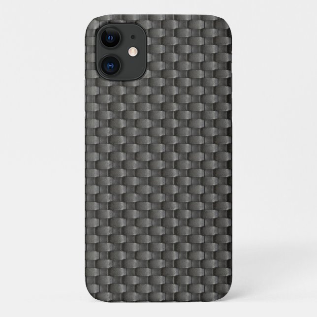 Capa Para iPhone 11 Impressão de Textura Metálica Industrial (Verso)