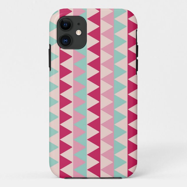 Capa Para iPhone 11 Impressão geométrico tribal moderno do triângulo (Verso)