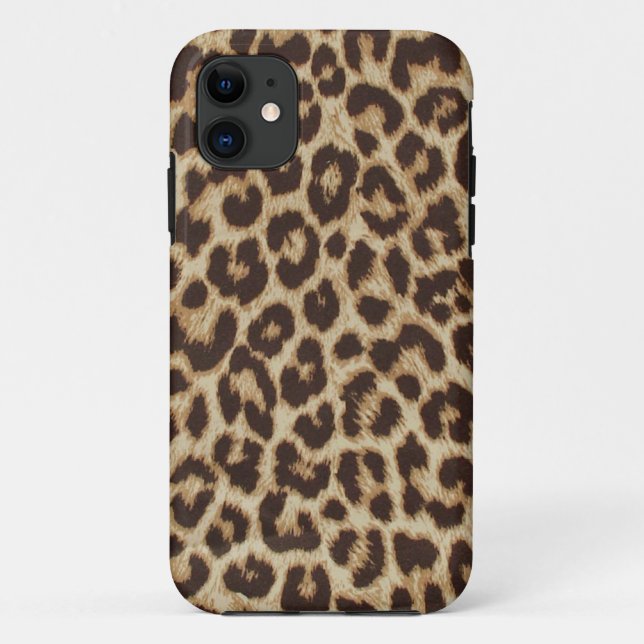 Capa Para iPhone 11 Impressão Leopard iPhone 5 Case (Verso)