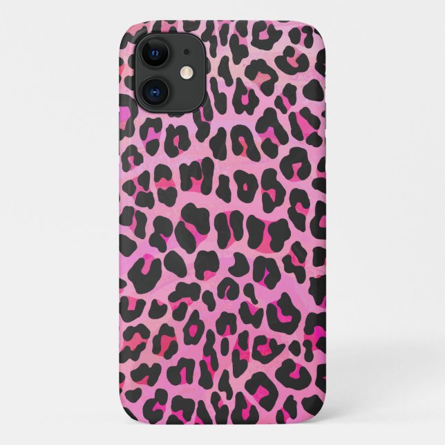 Capa Para iPhone 11 Impressão Leopardo (Verso)