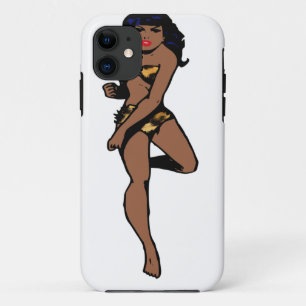 Capa Para iPhone 11 impressão-leopardo afro-up