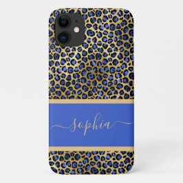 Capa Para iPhone 11 Impressão Leopardo Dourada e Real Moderna Personal