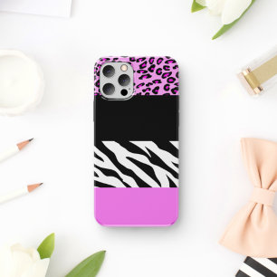Capa Para iPhone 11 Impressão Leopardo, Impressão Zebra, Impressão Ani