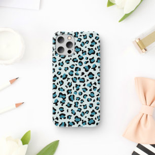 Capa Para iPhone 11 Impressão Leopardo, Manchas Leopardo, Leopardo Azu