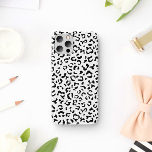 Capa Para iPhone 11 Impressão Leopardo, Manchas Leopardo, Preto E Bran