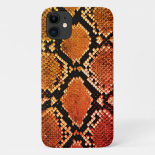 Capa Para iPhone 11 Impressão Realista em Animais de Pele Cobra