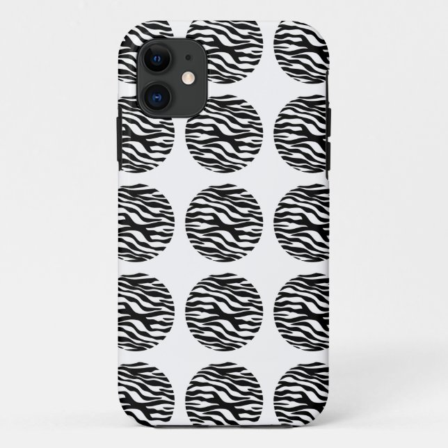 Capa Para iPhone 11 Impressão Zebra Bolinhas iPhone 5 Tough Xtreme Cas (Verso)
