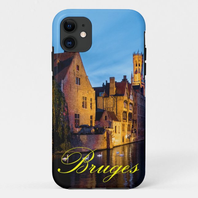 Capa Para iPhone 11 Impressionante! Bruges medievais - Foto Pro (Verso)