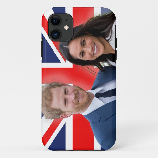 Capa Para iPhone 11 Impressionante! Prince Harry e Meghan Markle (Verso)