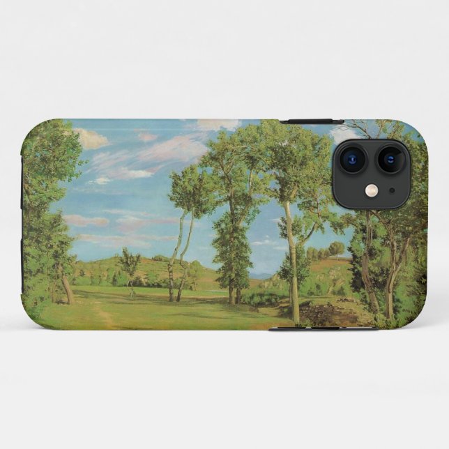 Capa Para iPhone 11 Impressionista Frederic Bazille da Paisagem Paysag (Verso (horizontal))