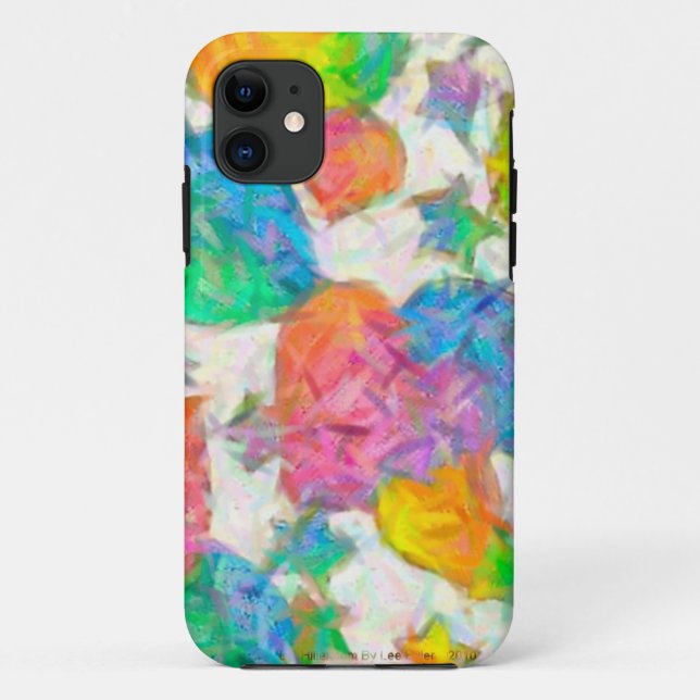 Capa Para iPhone 11 Impressionista Pastel Namorados Hearts (Verso)