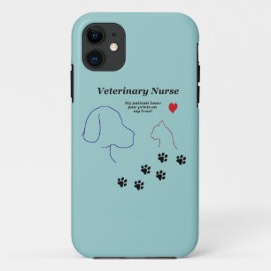 Capa Para iPhone 11 Impressões veterinários da Enfermeira-Pata em me