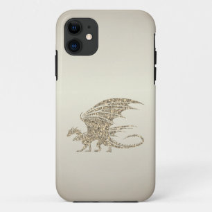 Capa Para iPhone 11 Incrível Ouro de Dragão Mosaico