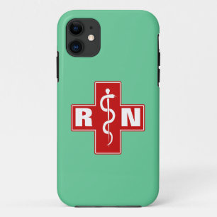 Capa Para iPhone 11 Iniciais da enfermeira
