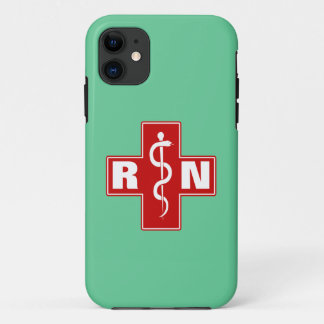 Capa Para iPhone 11 Iniciais da enfermeira