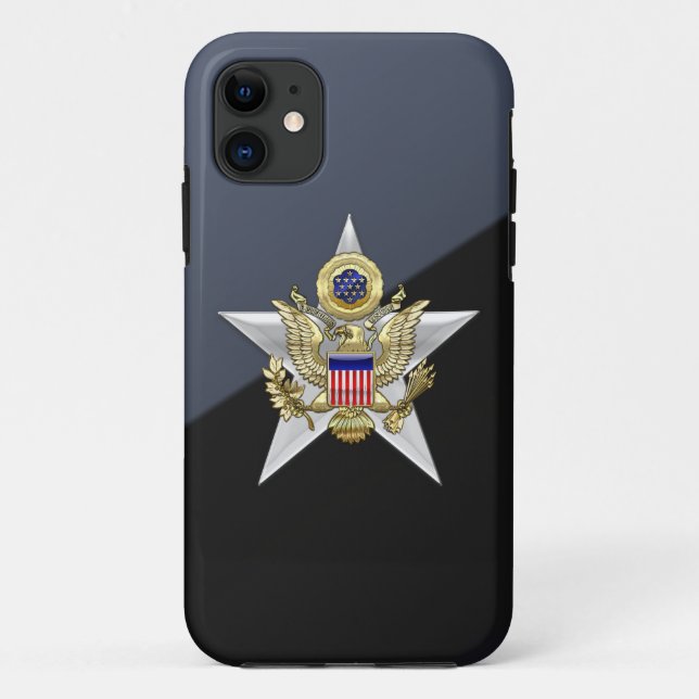 Capa Para iPhone 11 Insígnia do Ramo do Estado-Maior (Verso)