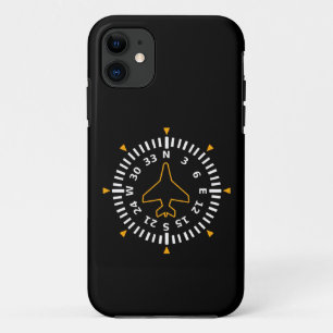 Capa Para iPhone 11 Instrumento de Voo de Compass de Aeronaves