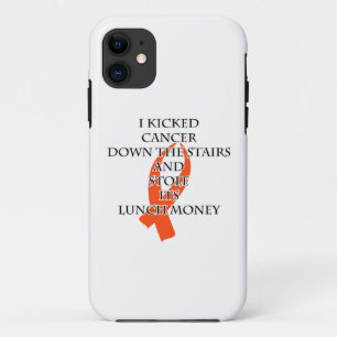 Capa Para iPhone 11 Intimidação do cancer (fita alaranjada)