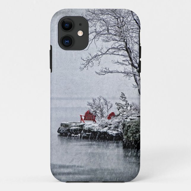 Capa Para iPhone 11 inverno deRecolhimento do iPhone (Verso)