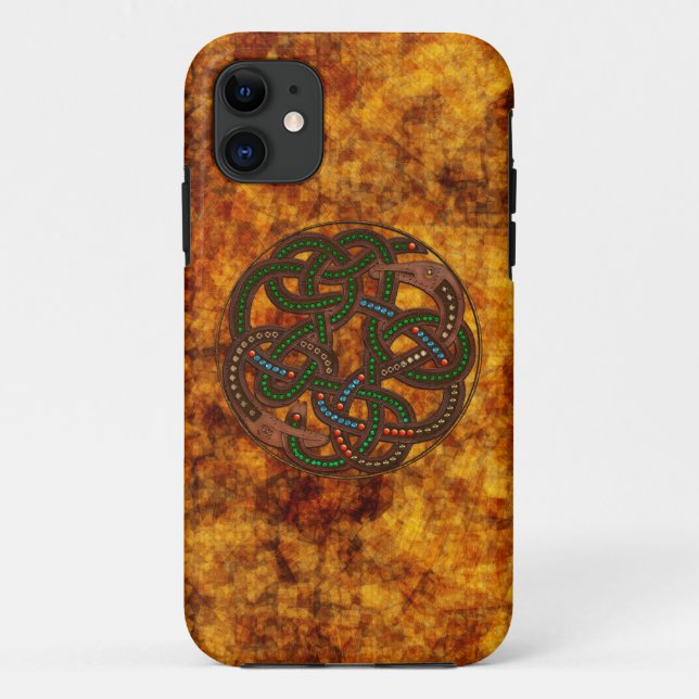 Capa Para iPhone 11 Invólucro de serpente Céltica Design iPhone 5 Case (Verso)